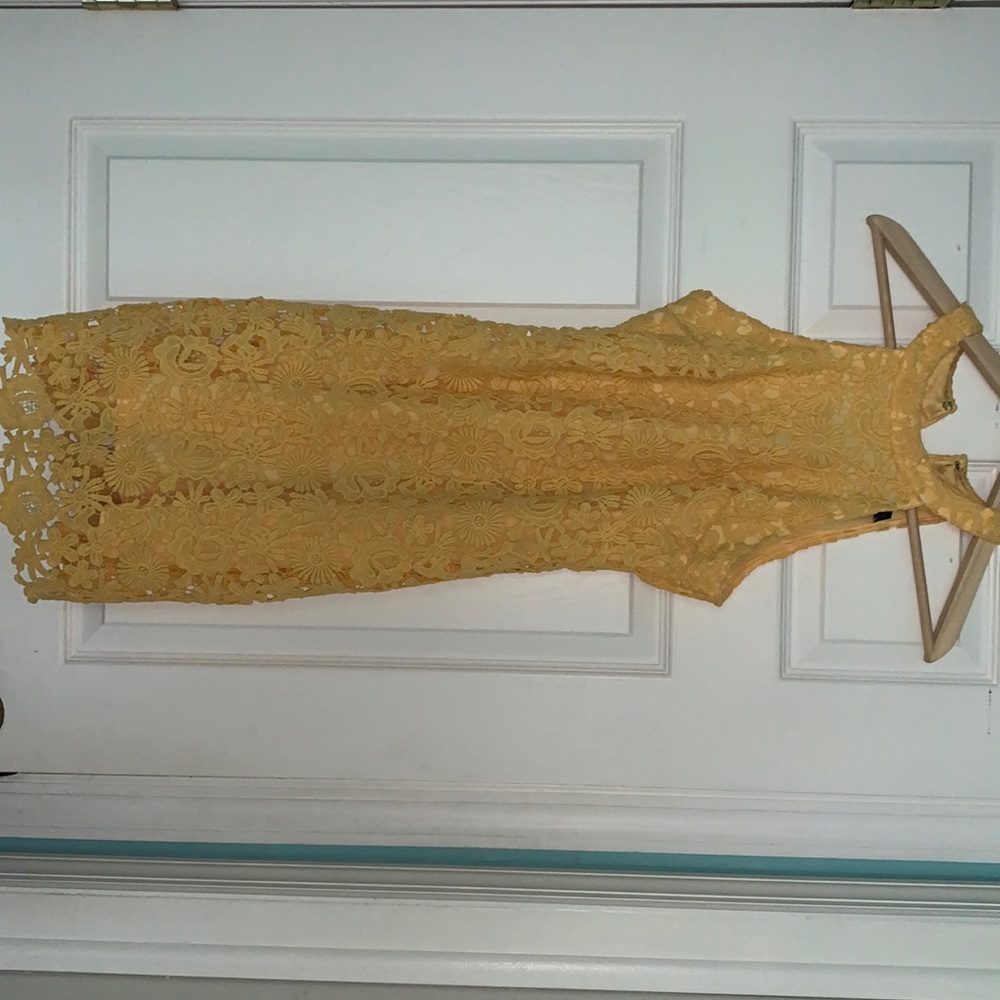 YELLOW graduation dress